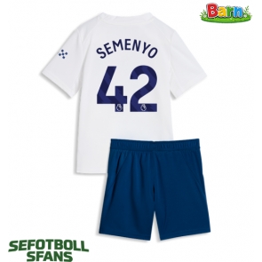 Manchester City Antoine Semenyo #42 Tredjeställ Barn 2026-27 Kortärmad (+ Korta byxor)